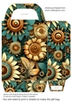Floral steampunk gift bag 13