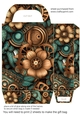 Floral steampunk gift bag 14