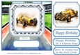 Racing car card front 3