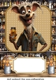 Large funny dog with beer topper
