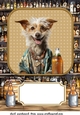 Large funny dog with beer topper 3