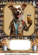 Large funny dog with beer topper 5