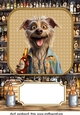 Large funny dog with beer topper 6