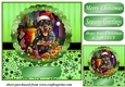 Christmas dog in hat card front 7