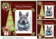 3 Merry Christmas Scottish terrier card front/toppers 9