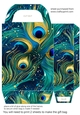 Peacock feather gift bag (n) 6