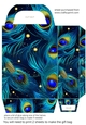 Peacock feather gift bag (n) 12