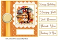 Autumn squirrel in the rain card front 2