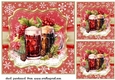 3 Christmas cheers card front/toppers 1