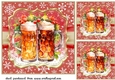 3 Christmas cheers card front/toppers 5