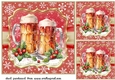 3 Christmas cheers card front/toppers 6