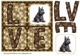 LOVE Scottish terrier card front 6