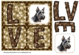 LOVE Scottish terrier card front 7