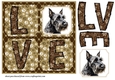 LOVE Scottish terrier card front 10