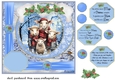 Framed Christmas family card front 4