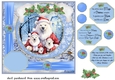 Framed Christmas family card front 6