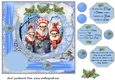 Framed Christmas family card front 12