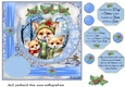 Framed Christmas family card front 13