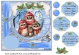Framed Christmas family card front 15