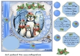 Framed Christmas family card front 16