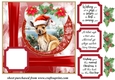 Red Christmas kangaroo card front