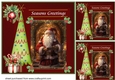 3 Seasons Greetings Santa card front/toppers 2