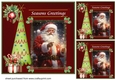 3 Seasons Greetings Santa card front/toppers 3