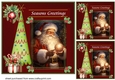 3 Seasons Greetings Santa card front/toppers 4