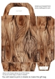 Wood effect gift bag 1