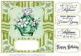 Emerald green perfume bottle card front 6