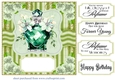 Emerald green perfume bottle card front 8