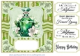 Emerald green perfume bottle card front 10