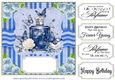 Blue perfume bottle card front 8