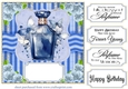 Blue perfume bottle card front 9