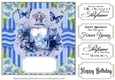Blue perfume bottle card front 11