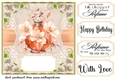 Peach perfume card front 4