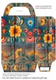 Wooden folk art gift bag 16