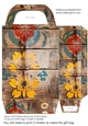 Wooden folk art gift bag 21