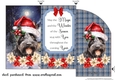 Christmas Scottish terrier money/voucher wallet(with verse) 2