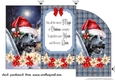 Christmas Scottish terrier money/voucher wallet(with verse) 5