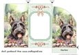 Scottish terrier in garden money/voucher wallet 1