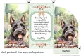 Scottish terrier in garden money/voucher wallet (with verse)1