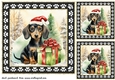 3 Framed Christmas pup card front/toppers 9