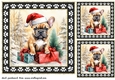 3 Framed Christmas pup card front/toppers 11