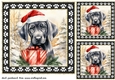 3 Framed Christmas pup card front/toppers 14