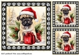 3 Framed Christmas pup card front/toppers 19