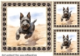 3 Desert Scottish terrier card fronts/toppers 2