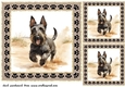 3 Desert Scottish terrier card fronts/toppers 3