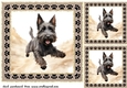 3 Desert Scottish terrier card fronts/toppers 6
