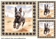 3 Desert Scottish terrier card fronts/toppers 8